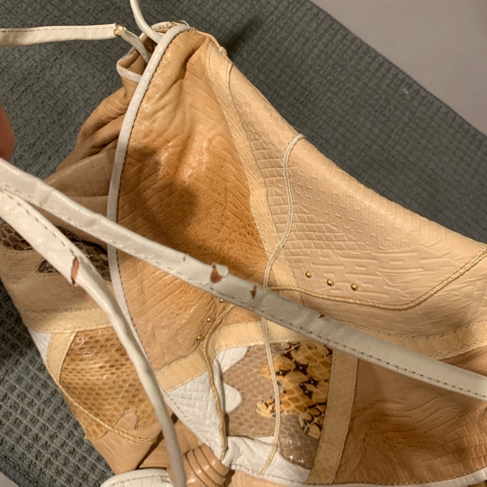 Vintage Patchwork Purse With Studs - image 5